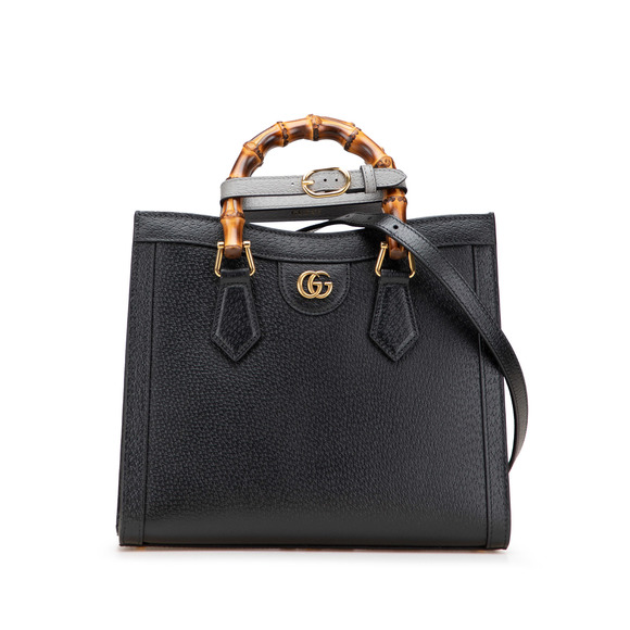 Pre-Loved Gucci Small Leather Bamboo Diana Satchel - Picture 1 of 12